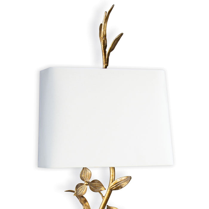 Regina Andrew - 15-1179 - Two Light Wall Sconce - Trillium - Antique Gold Leaf