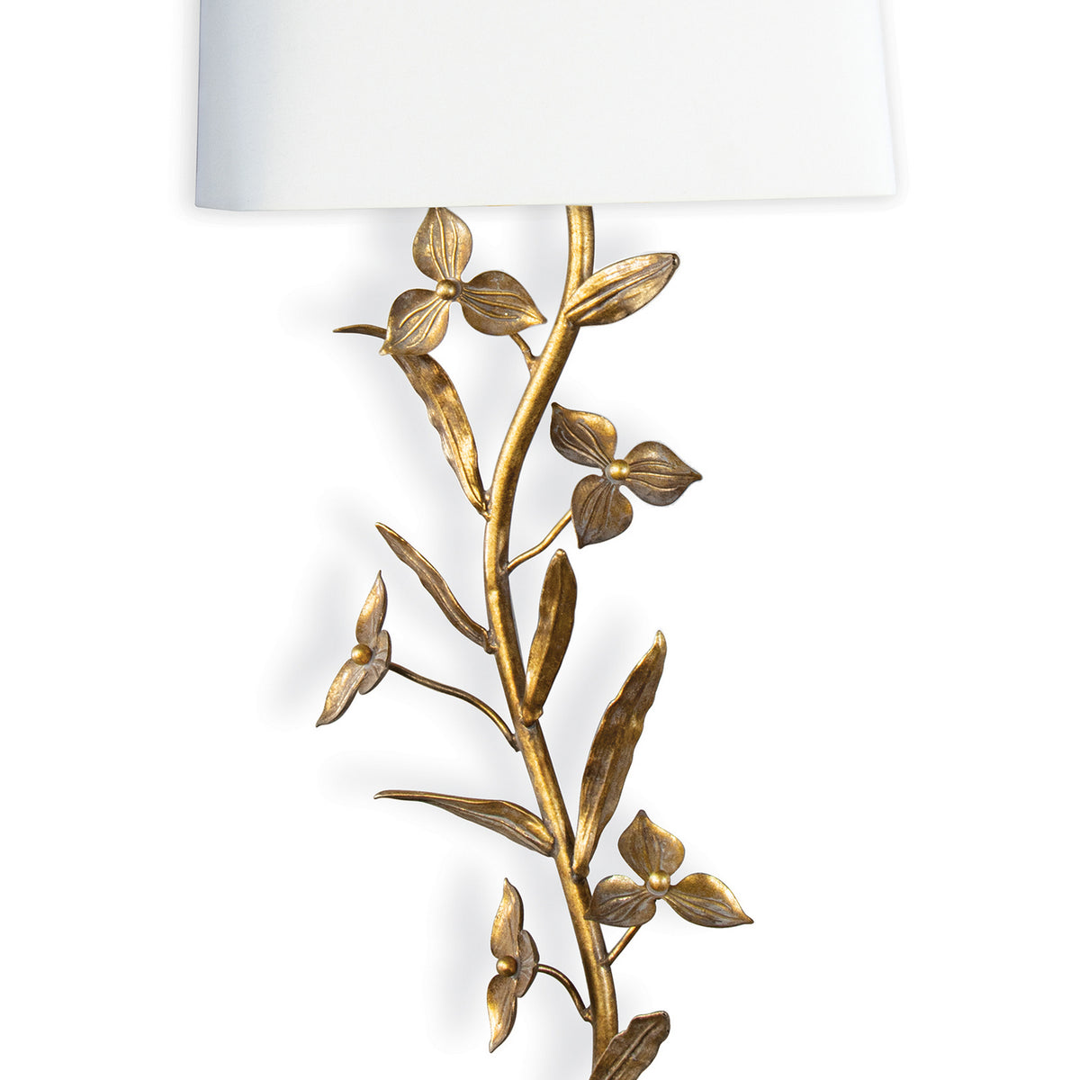 Regina Andrew - 15-1179 - Two Light Wall Sconce - Trillium - Antique Gold Leaf