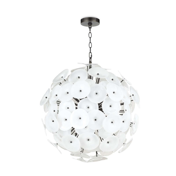 Regina Andrew Nine Light Chandelier from the Poppy collection in White finish