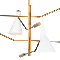 Regina Andrew - 16-1343WT - Four Light Chandelier - Spyder - White