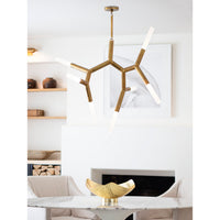 Regina Andrew - 16-1352NB - Seven Light Chandelier - Traveler - Natural Brass