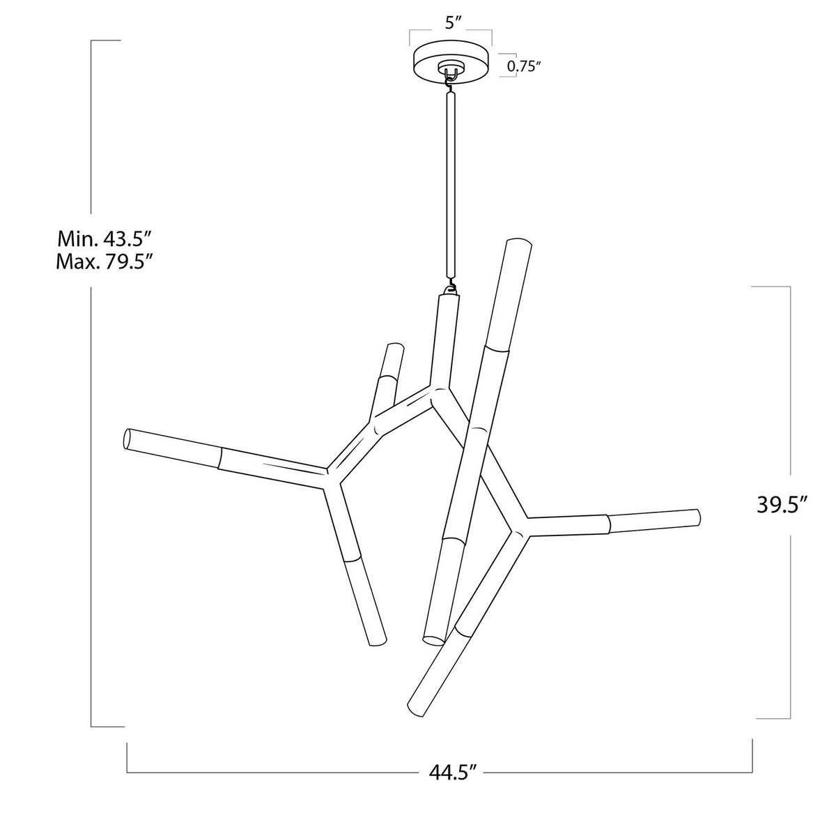 Regina Andrew - 16-1352ORB - Seven Light Chandelier - Traveler - Oil Rubbed Bronze