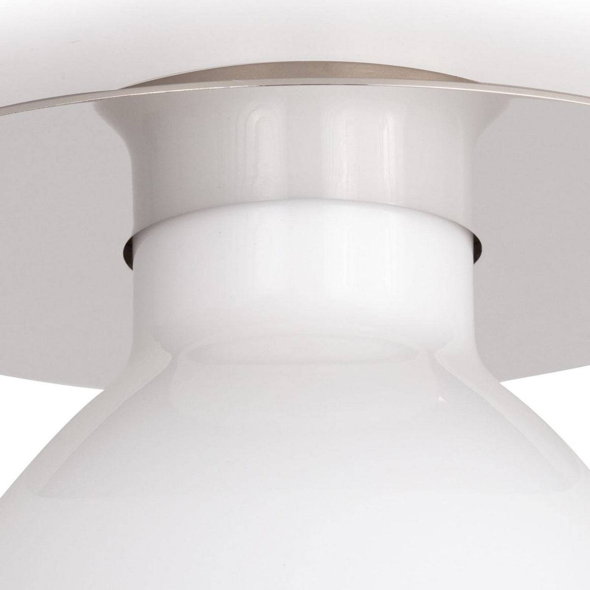 Regina Andrew - 16-1354PN - One Light Flush Mount - Mixer - White