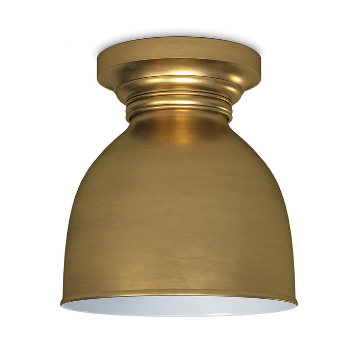 Regina Andrew One Light Flush Mount from the Pantry collection in Natural Brass finish