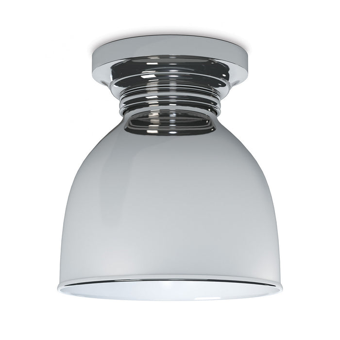 Regina Andrew One Light Flush Mount from the Pantry collection in Polished Nickel finish