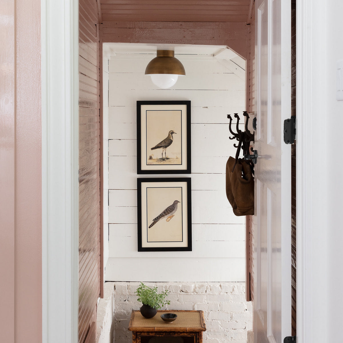 Regina Andrew - 16-1356NB - One Light Flush Mount - Montreux - Natural Brass