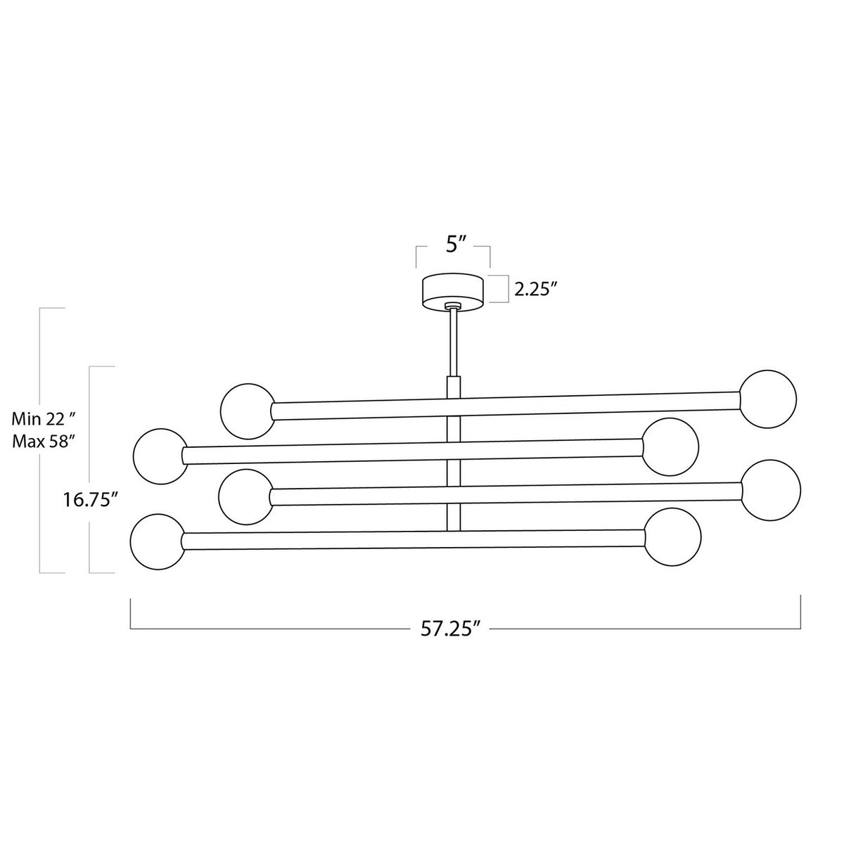 Regina Andrew - 16-1358NB - LED Chandelier - Beaubien - Natural Brass