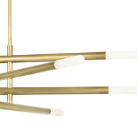 Regina Andrew - 16-1363NB - Eight Light Chandelier - Wick - Natural Brass