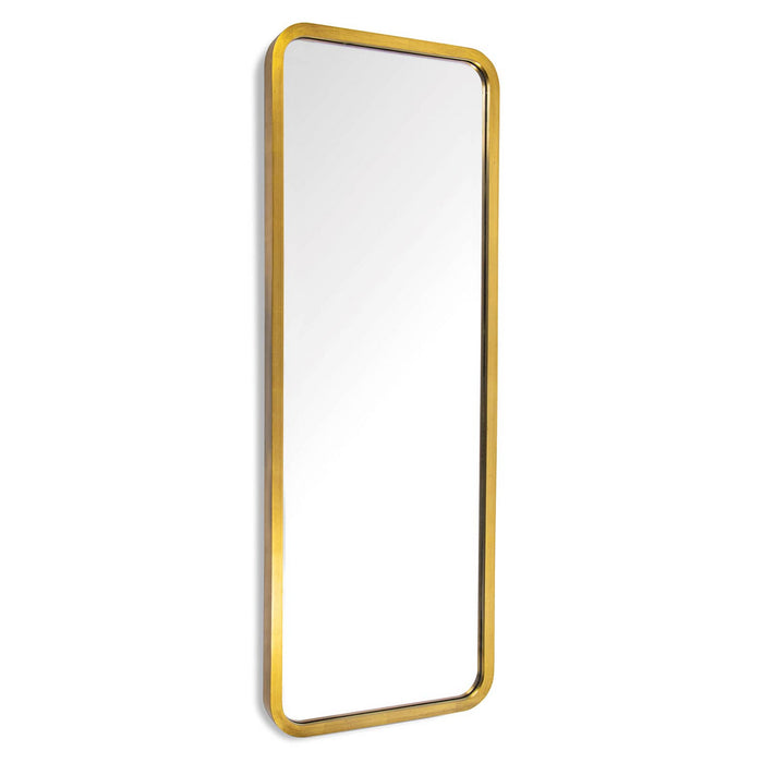 Regina Andrew Mirror from the Scarlett collection in Gold Leaf finish