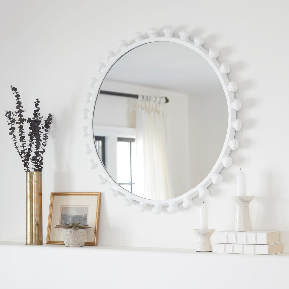 Regina Andrew - 21-1131 - Mirror - Sanya - White