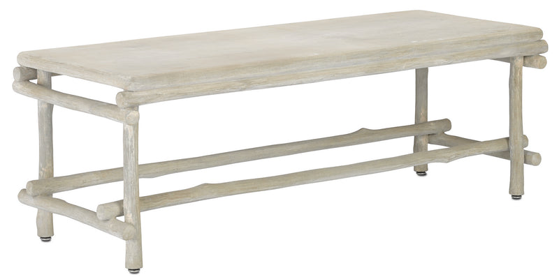 Currey and Company - 2000-0027 - Table/Bench - Portland/Faux Bois