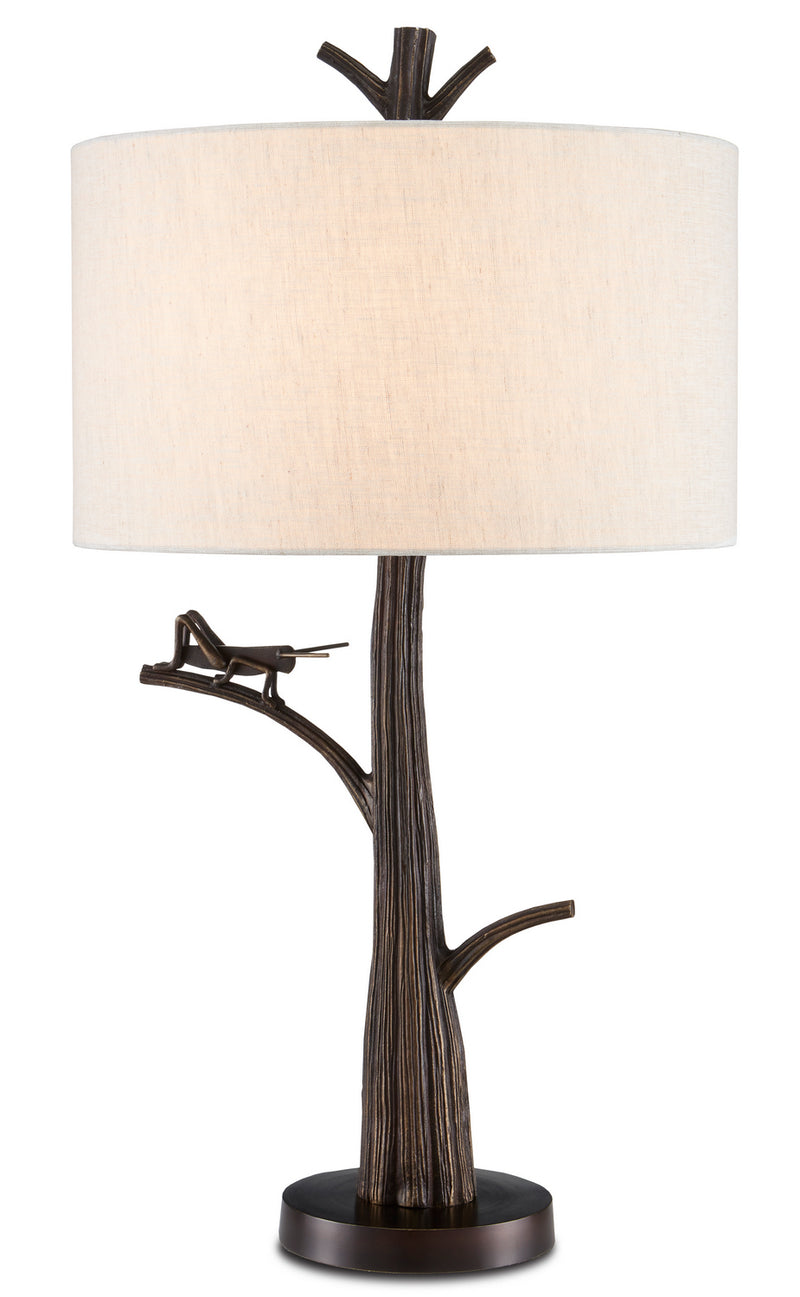 Currey and Company - 6000-0774 - One Light Table Lamp - Grasshopper Bronze Table Lamp - Bronze