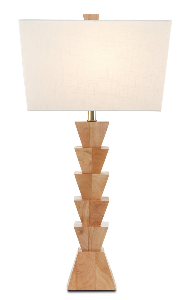 Currey and Company One Light Table Lamp from the Elmstead collection in Natural finish