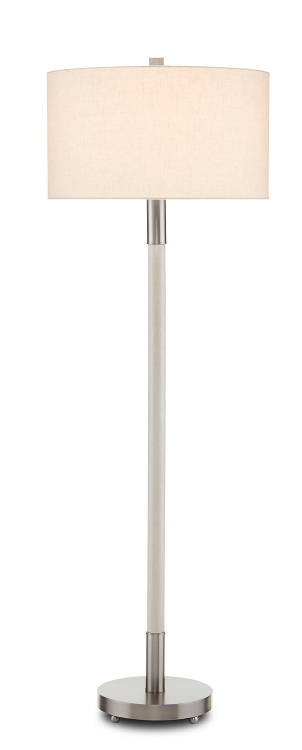 Currey and Company One Light Floor Lamp from the Bravo collection in Gray Salt/Pewter finish