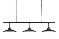 Currey and Company - 9000-0858 - Three Light Chandelier - Ditchley Collection - Black Bronze/White