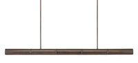 Currey and Company - 9000-0862 - Five Light Linear Chandelier - Lyon Collection - Bronze Verdigris/White