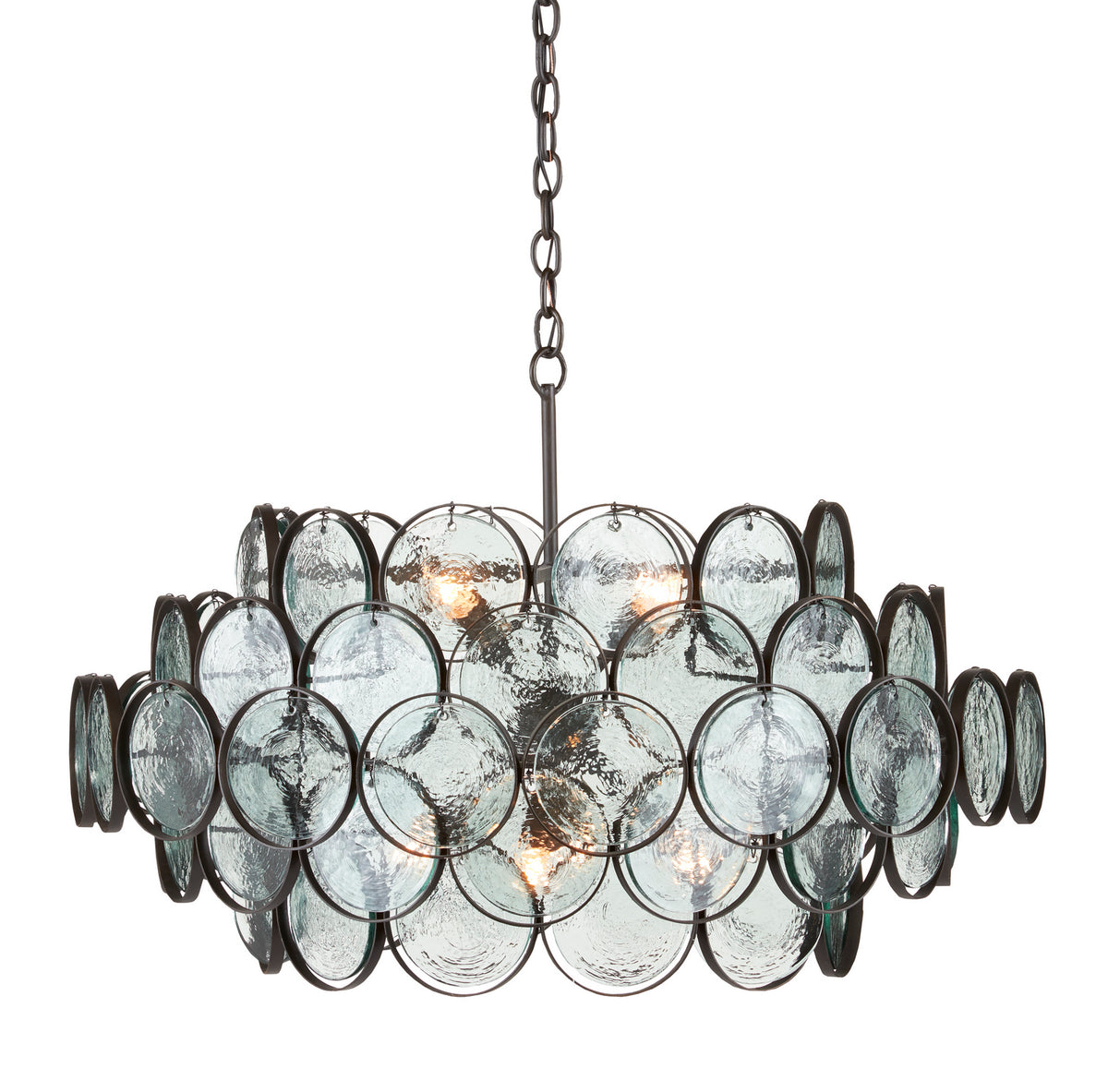 Currey and Company - 9000-0880 - Eight Light Chandelier - Galahad Collection - Bronze