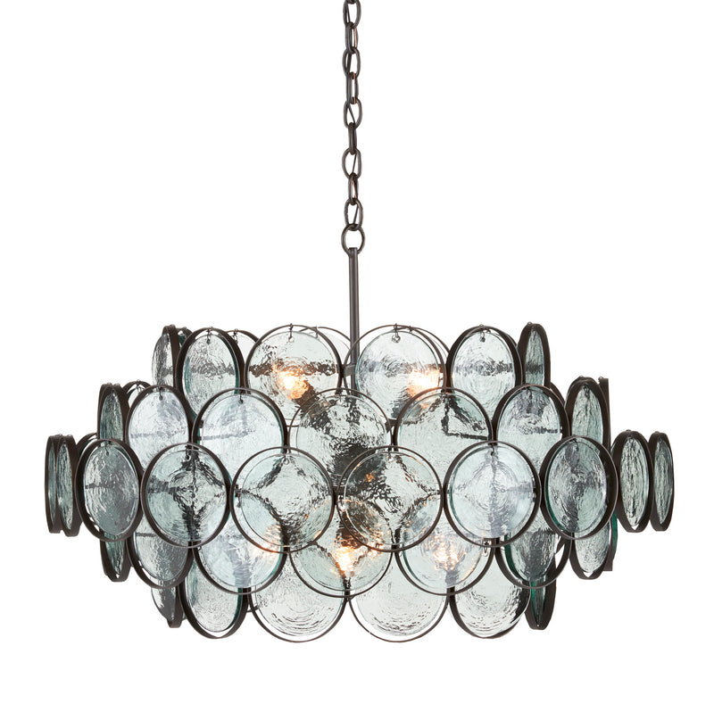 Currey and Company - 9000-0880 - Eight Light Chandelier - Galahad Collection - Bronze