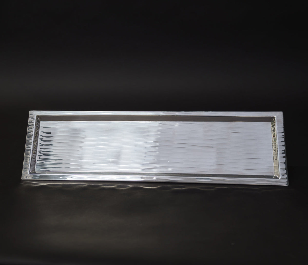 Design Shop Stainless Steel Hammered Rectangle Tray