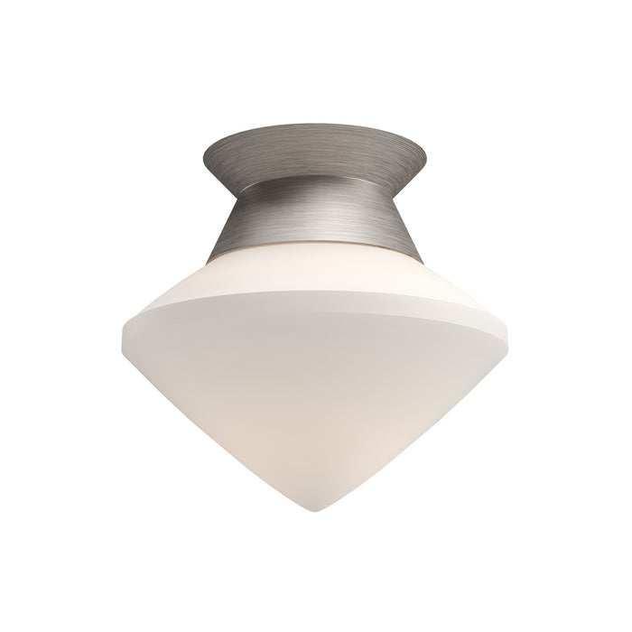 Alora One Light Flush Mount from the Nora collection in Brushed Nickel finish