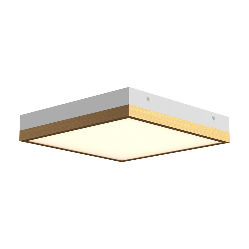 Alora LED Flush Mount from the Sydney collection in Aged Gold/Matte Black|Aged Gold/White finish