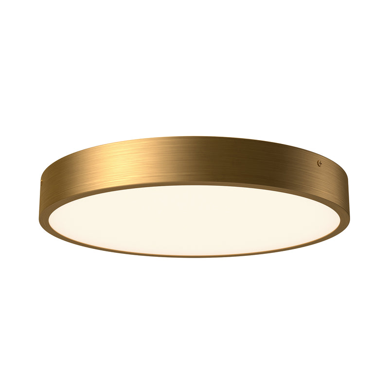 Alora LED Flush Mount from the Adelaide collection in Aged Gold|Matte Black finish