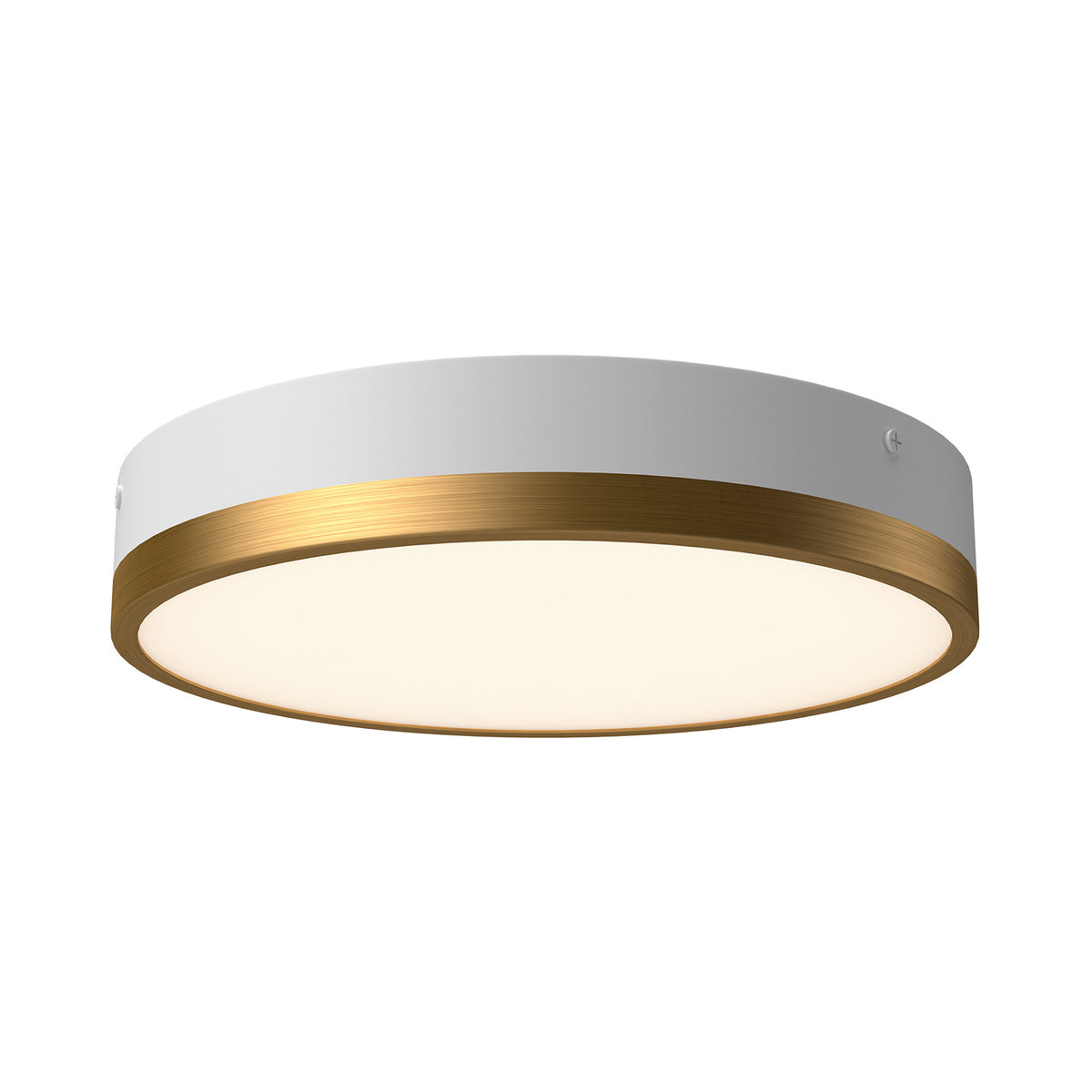 Alora LED Flush Mount from the Adelaide collection in Aged Gold/Matte Black|Aged Gold/White finish