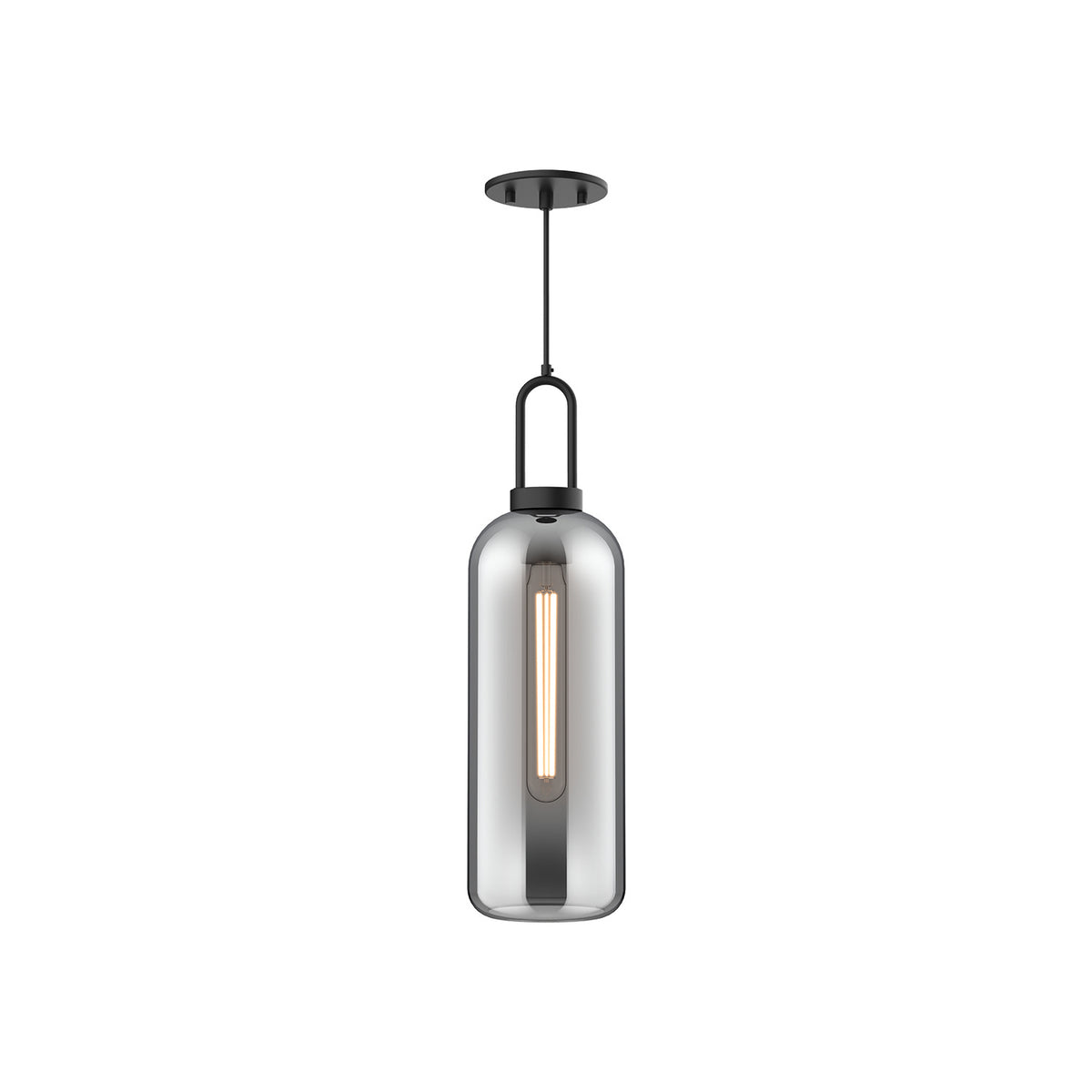 Alora One Light Pendant from the Soji collection in Matte Black finish
