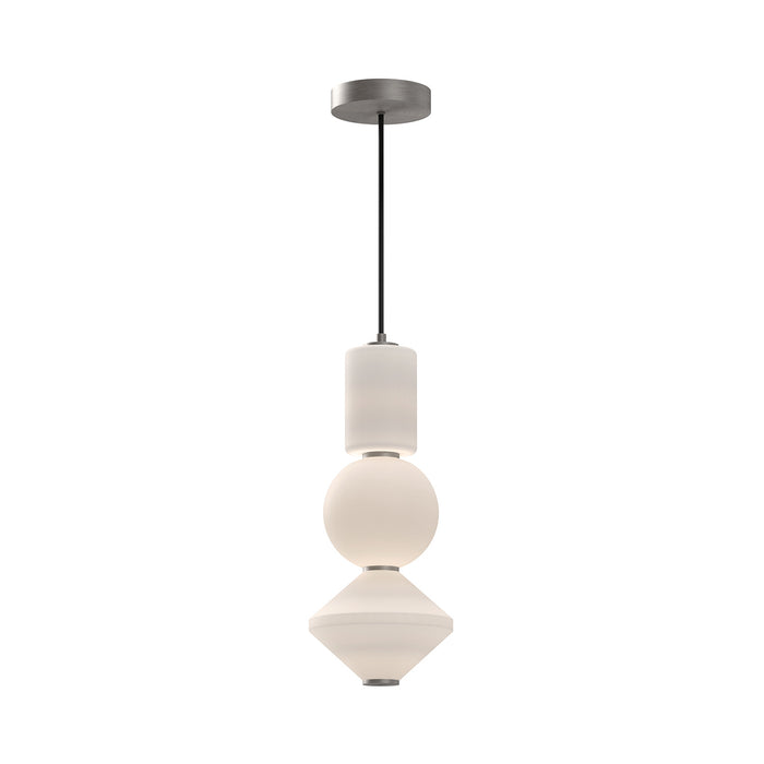 Alora LED Pendant from the Bijou collection in Brushed Nickel finish