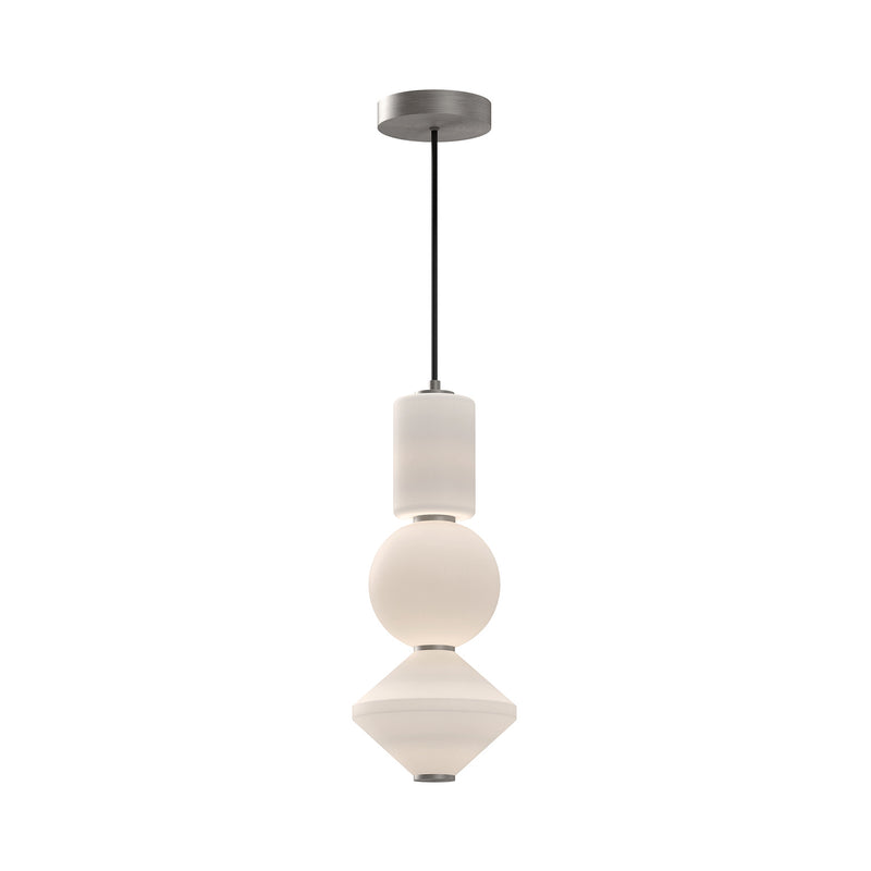 Alora LED Pendant from the Bijou collection in Brushed Nickel finish