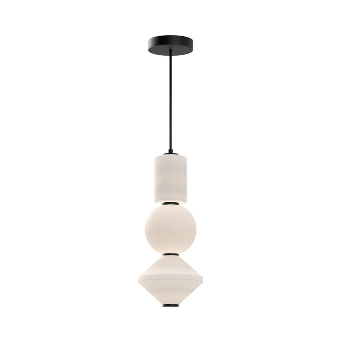 Alora LED Pendant from the Bijou collection in Matte Black finish