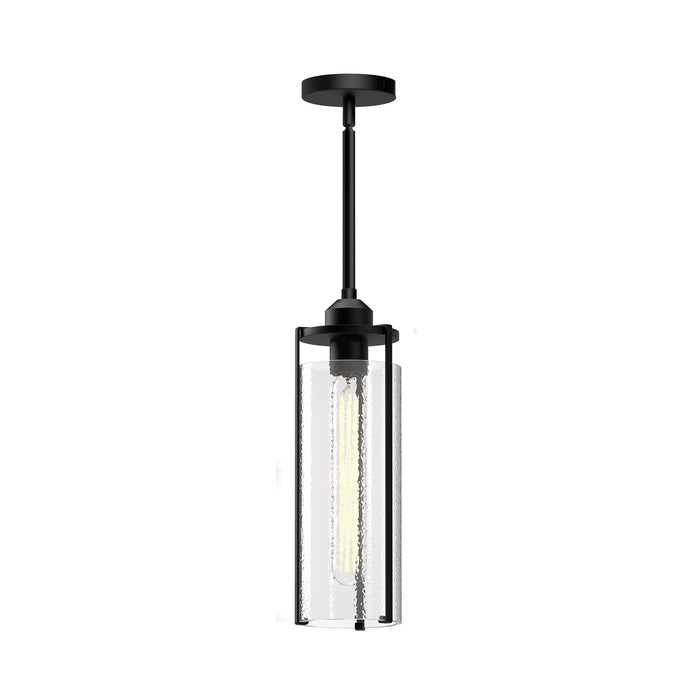 Alora One Light Pendant from the Belmont collection in Aged Gold/Clear Water Glass|Clear Water Glass/Matte Black finish