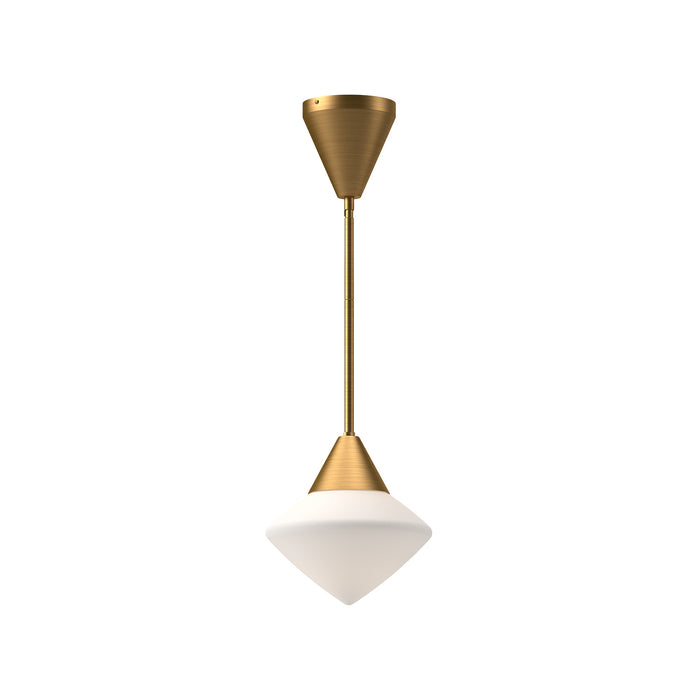 Alora One Light Pendant from the Nora collection in Aged Gold finish