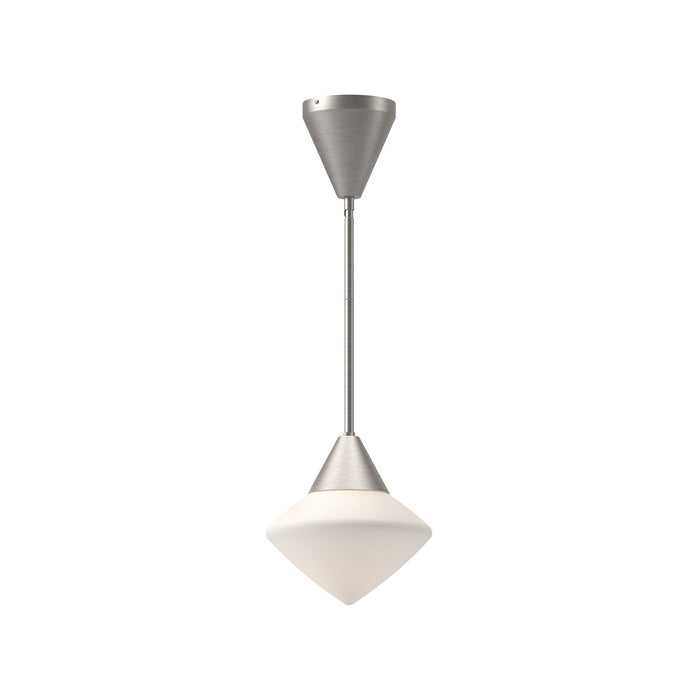 Alora One Light Pendant from the Nora collection in Brushed Nickel finish