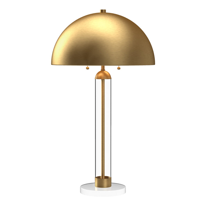 Alora Two Light Table Lamp from the Margaux collection in Brushed Gold|Matte Black finish