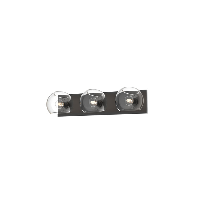 Alora Three Light Bathroom Fixtures from the Willow collection in Matte Black finish