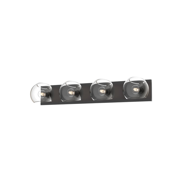 Alora Four Light Bathroom Fixtures from the Willow collection in Matte Black finish