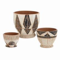 Design Shop Soma Black Terracotta Compote 6.75"