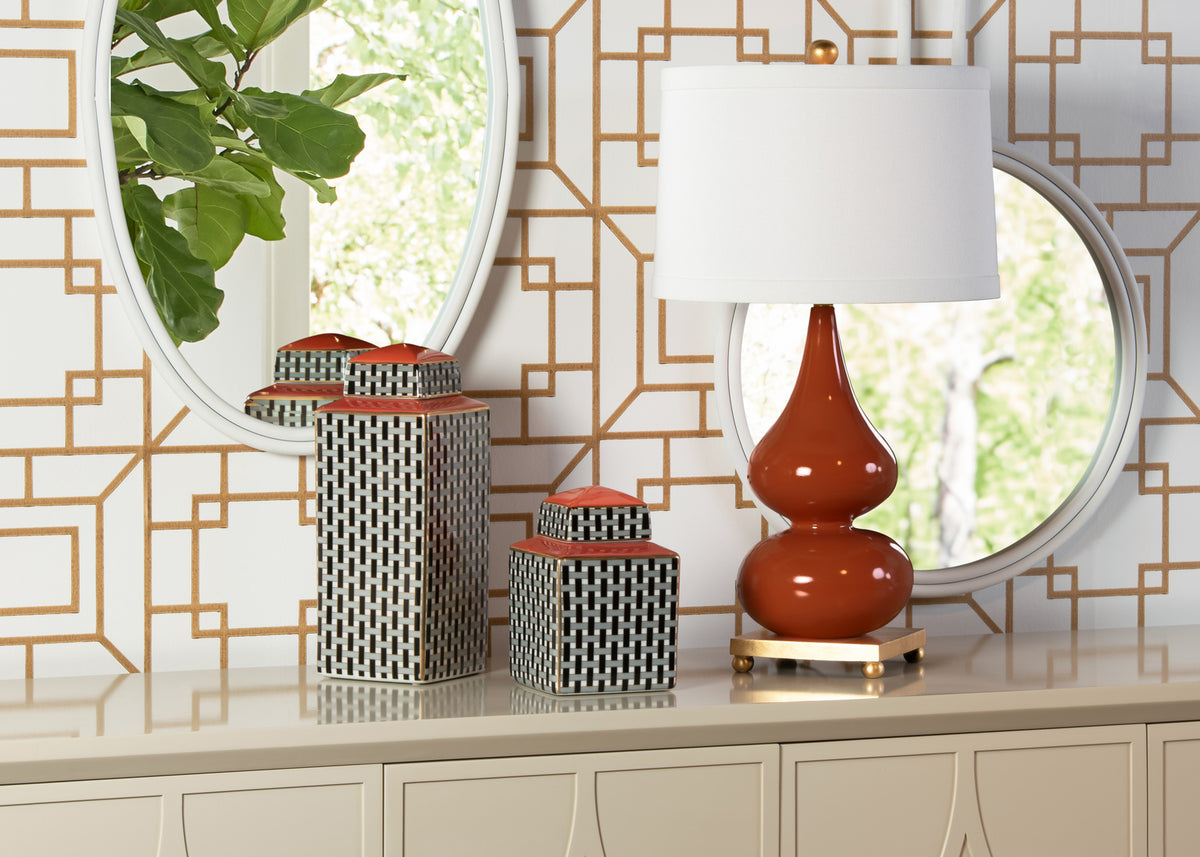 Wildwood Whitney Lamp - Dark Autumn Orange
