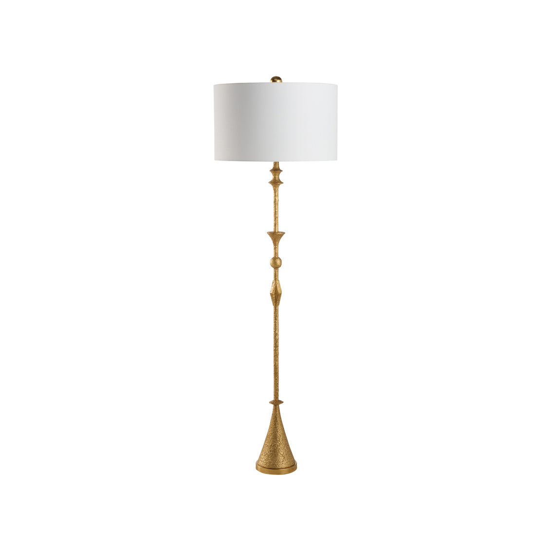 Chelsea House Gia Floor Lamp - Textured Gilt