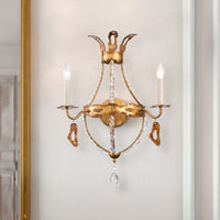 Lucas + McKearn - SC1036-2 - Two Light Wall Sconce - Monteleone - Antique Gold
