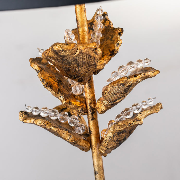 Lucas + McKearn - TA1170 - Two Light Table Lamp - Camilia - Antique Gold