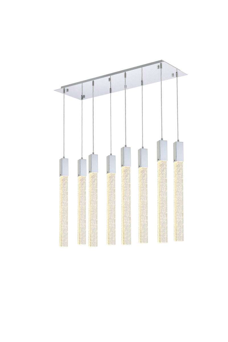 Elegant Lighting - 2066D36C - Eight Light Pendant - Weston - chrome