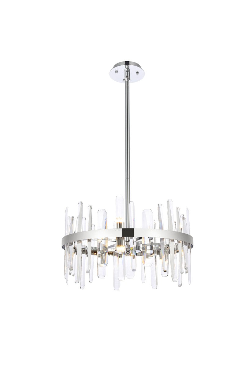 Elegant Lighting - 2200D20C - Ten Light Pendant - Serena - chrome