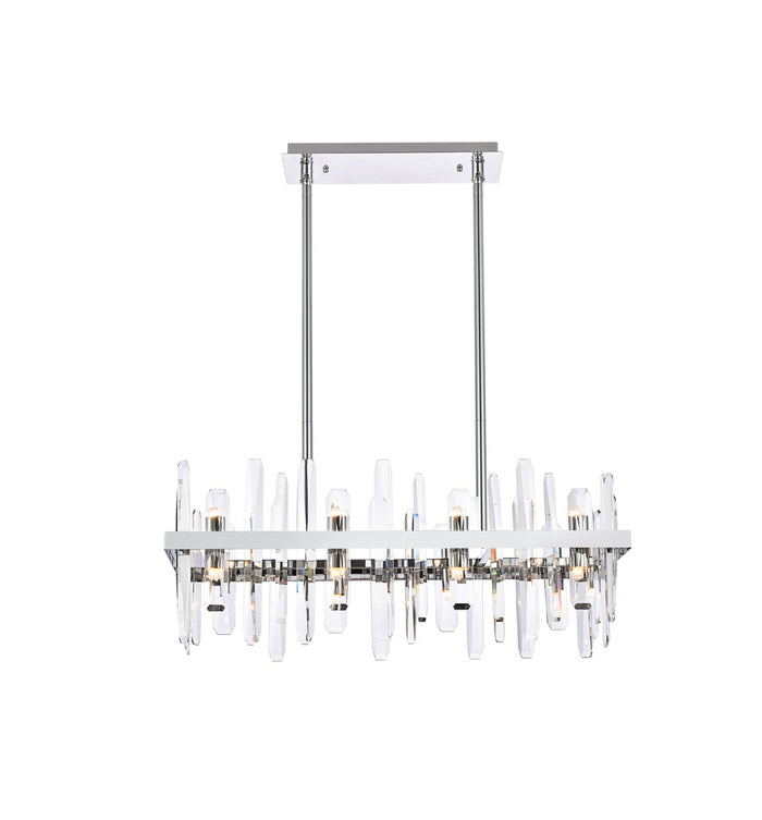 Elegant Lighting 16 Light Chandelier from the Serena collection in Chrome finish