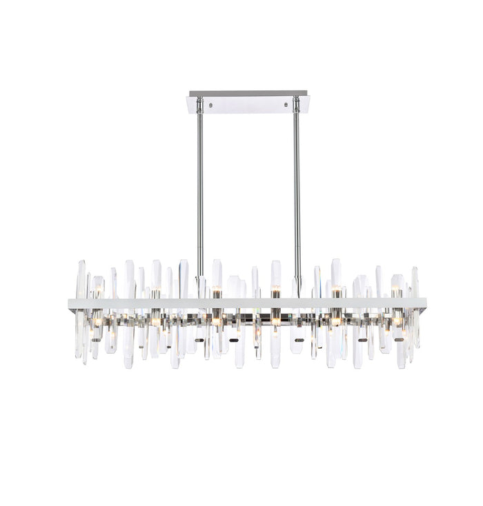 Elegant Lighting 24 Light Chandelier from the Serena collection in Chrome finish