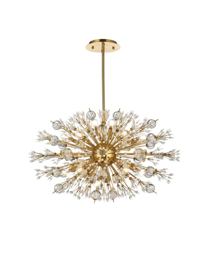 Elegant Lighting 24 Light Pendant from the Vera collection in Gold finish