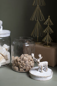 Design Shop White Renton Canister, 4.5" X 9.5".