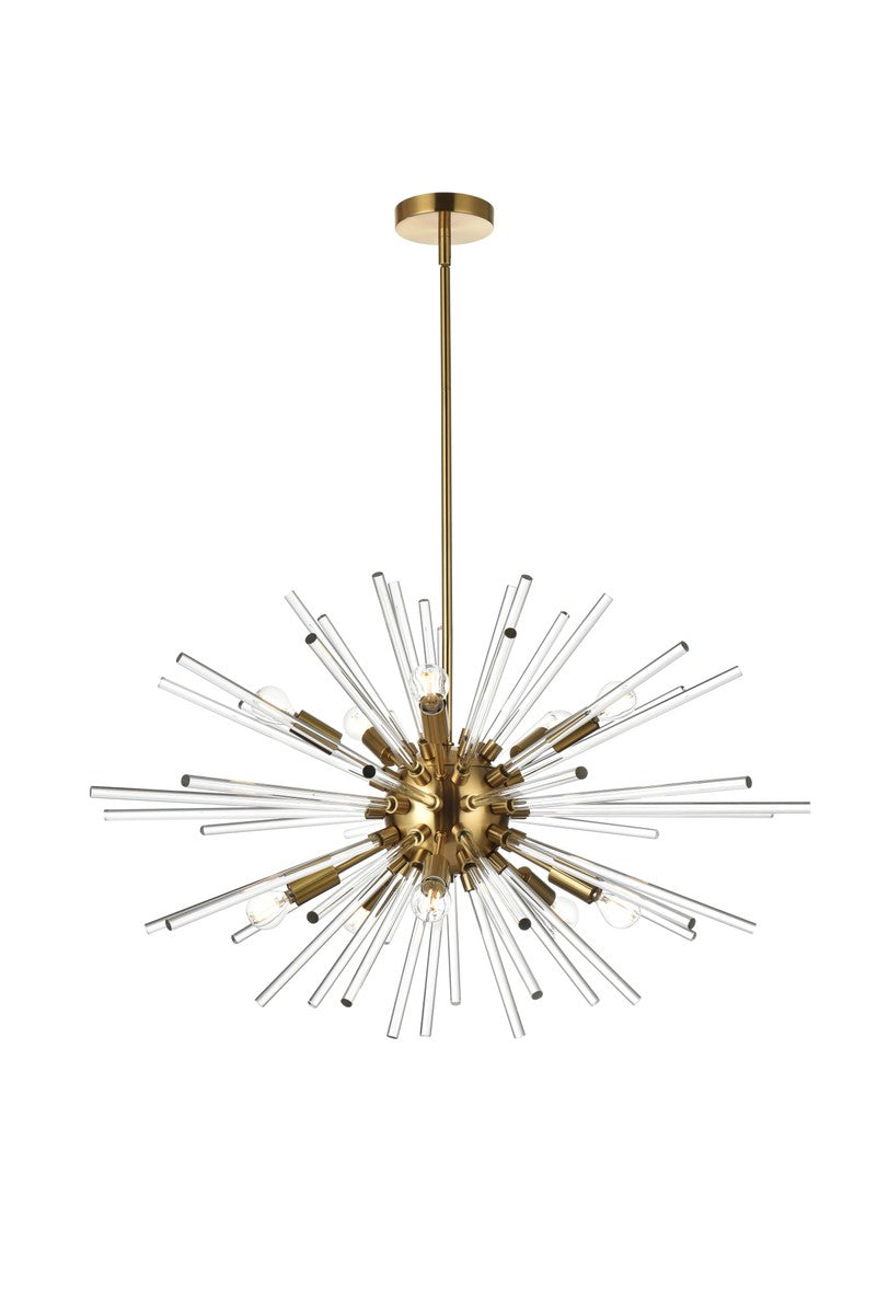 Elegant Lighting - 2502D32SG - Ten Light Pendant - Sienna - Gold