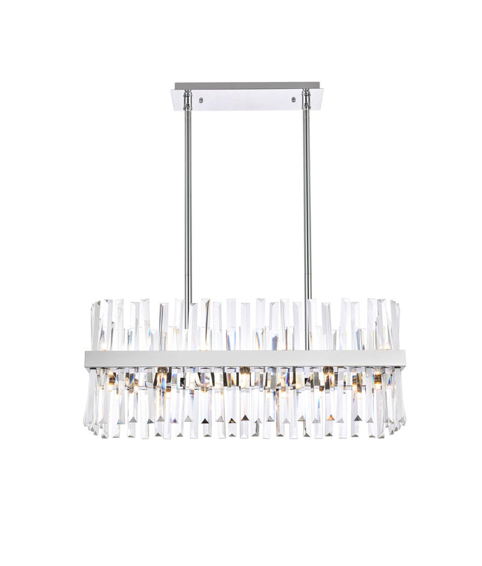 Elegant Lighting 16 Light Chandelier from the Serephina collection in Chrome finish